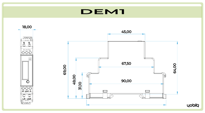 DEM1 Mechanical Dimensions